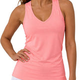 SparkNine Aeris sporttop - sport tanktop - crossover rug - mouwloos - sneldrogend & ademend