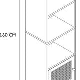 Badkamermeubel-set Bali - Combinatieset Wastafelonderkast + Kolomkast hoog