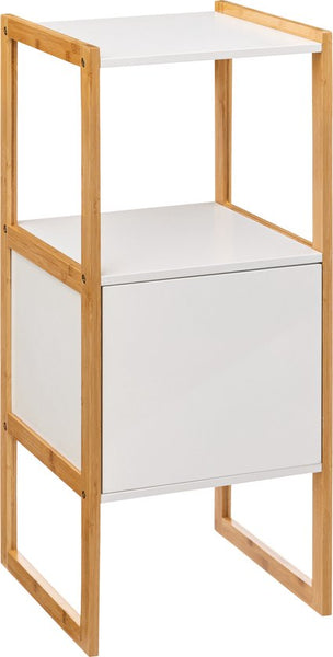 5five Natureo Halfhoge Badkamerkast 33x33x80 cm - Wit