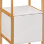 5five Natureo Halfhoge Badkamerkast 33x33x80 cm - Wit