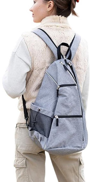 Padel- en Tennistas Rugzak - Grijs - Waterdicht, Ademend en Comfortabel voor Padel, Pickleball, Tennis & Meer