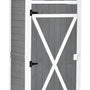 Gelakt Houten Tuinkast Berging 182cm - Grijs