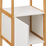 5five Natureo Halfhoge Badkamerkast 33x33x80 cm - Wit