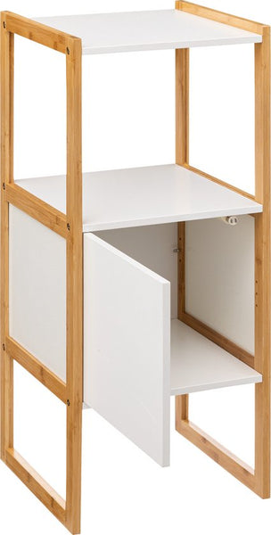 5five Natureo Halfhoge Badkamerkast 33x33x80 cm - Wit