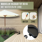Verzwaringsset Parasolvoet voor Zweefparasols - Vulbaar tot 80 KG