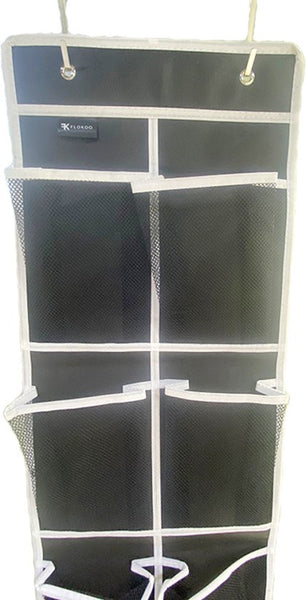 Schoenenkast Hangend - Schoenenzak 12 vakken - Opbergen van Schoenen aan Deur - Schoenenzak Wit-Zwart - Oplossing voor rondslingerende schoenen - Hoogwaardige Schoenenkast