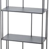 Metalen Wandkast Tripoli - Afmeting 28x55x115 cm - Zwart