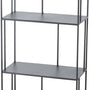 Metalen Wandkast Tripoli - Afmeting 28x55x115 cm - Zwart