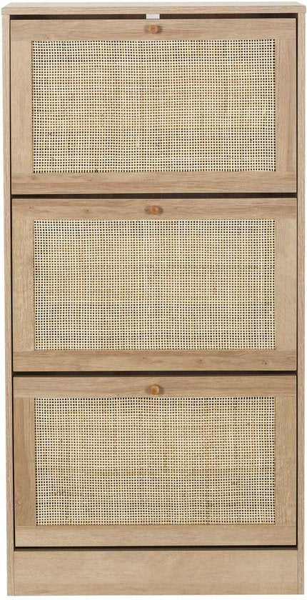 Schoenenkast Bali 3 lades 24x60x113 cm - voor 18 paar - Bruin