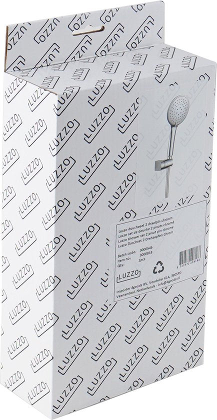 Luzzo® Flat Doucheset - douchekop met slang