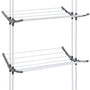 4goodz Droogrek 24 meter Inklapbaar op Wielen 62x125x174 cm - Wit