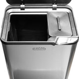 Luzzo Kansas Push Afvalscheidingsprullenbak 63 liter 3 bakken