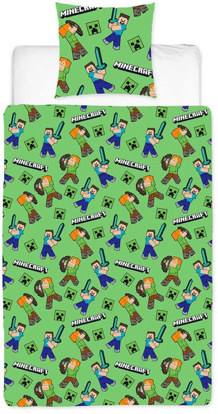 Minecraft - Microvezel Beddengoed Set (140x200cm + 63x63cm)