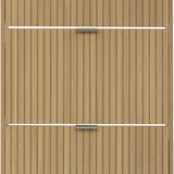 Schoenenkast Tasso 3 lades 24x63x131 cm - voor 18 paar - Bruin