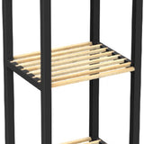 Fixwood Opbergrek 3 Lagen – Kunststof & Hout – Lichtgewicht Multifunctioneel Kastje – Voor Keuken, Woonkamer of Badkamer – 78 x 35 x 29 cm