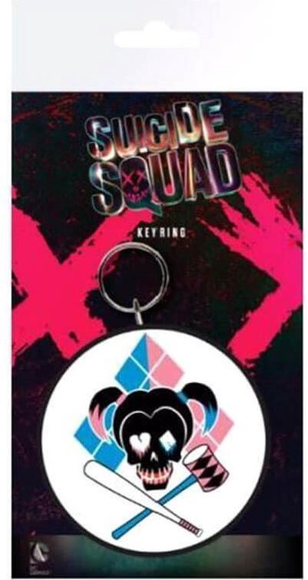 Keyring Suicide Squad Harley Quin Skull