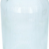 4goodz Glazen Sapkan Geribbeld glas - Limonadetap met kraan - 4 ltr