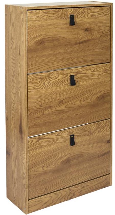 4goodz schoenenkast 3 lades 60x24x118 - voor 18 paar