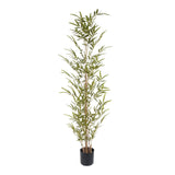 Kopu® Kunstplant Bamboe 120 cm - in zwarte pot - Nepplant