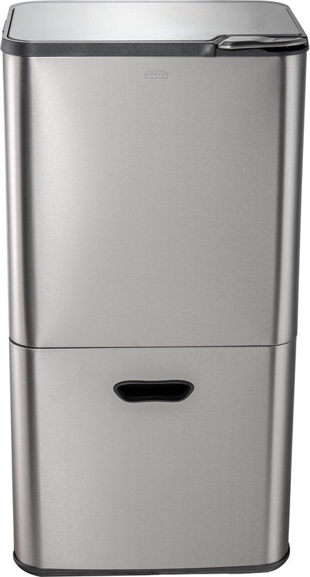 Luzzo Kansas Push Afvalscheidingsprullenbak 63 liter 3 bakken