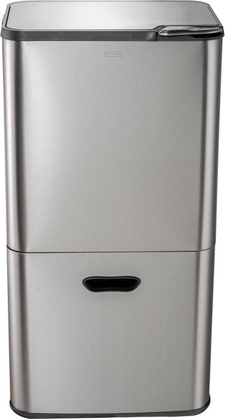 Luzzo Kansas Push Afvalscheidingsprullenbak 63 liter 3 bakken