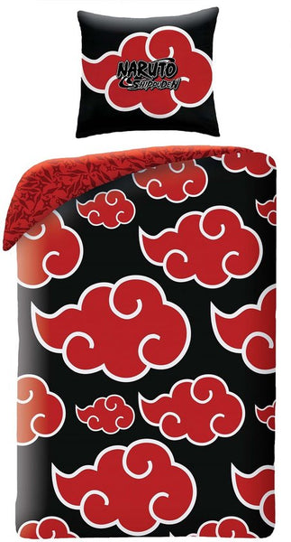 Naruto Shippuden - Akatsuki Microvezel Beddengoed Set (140x200cm + 63x63cm)