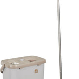 Dweilsysteem met 151 cm lange steel met 2 reservoirs - Grijs