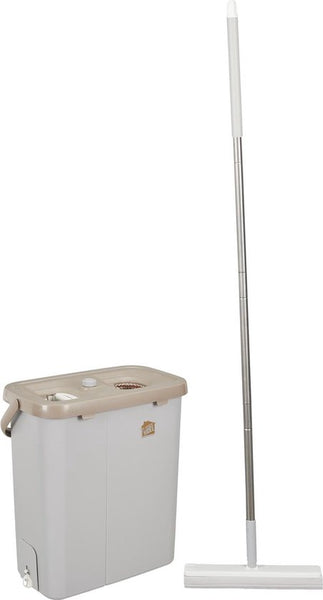 Dweilsysteem met 151 cm lange steel met 2 reservoirs - Grijs