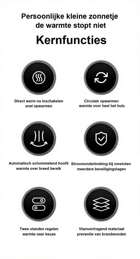 Heater - verwarming - ventilatorkachel - heaters elektrisch voor binnen - luchtverwarmer - Mini Airconditioner Ventilator Draagbare Ruimteverwarming En Koeling 1300W
