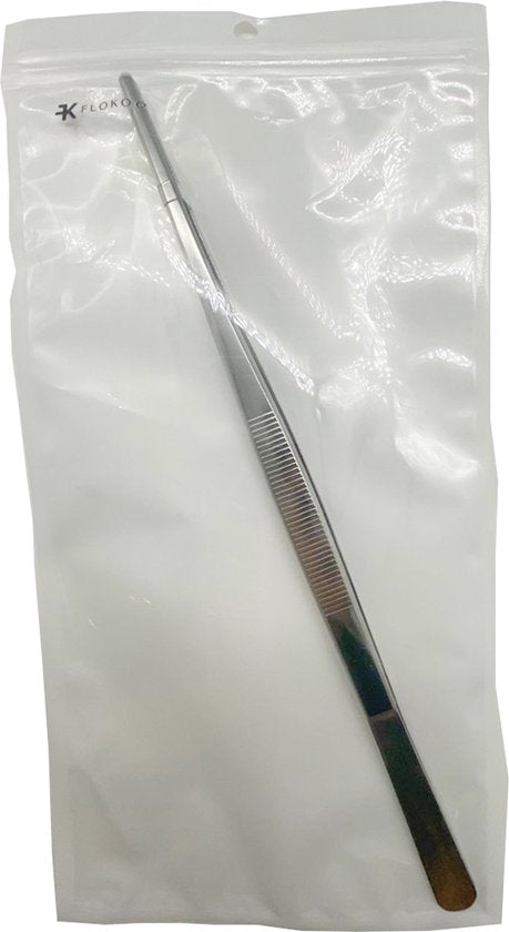 Keukenpincet - 30 cm - RVS - Zilver - Kookpincet - Vleespincet - Serveerpincet