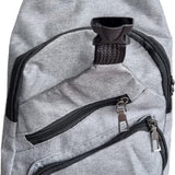 Sasemy - Borsttas Sling Bag Voor Heren - Sling Bag - 3 rits-vakken - Dames - Heren - Grijs #7 - 30 x 16 x 6 - Slingbag - Sbag - Schoudertas - Rugzak - Crossbody bag - Vaderdag Cadeau - Verjaardag Cadeau - Sinterklaas Cadeau - Kerst Cadeau