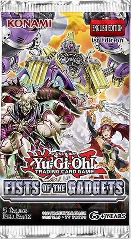 TCG Booster Pack Fist Of The Gadgets Yu-Gi-Oh! Trading Card Game YU-GI-OH