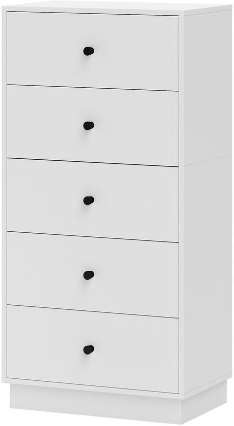 4goodz Ladenkast met 5 Laden 29 47 x 95 cm - Wit