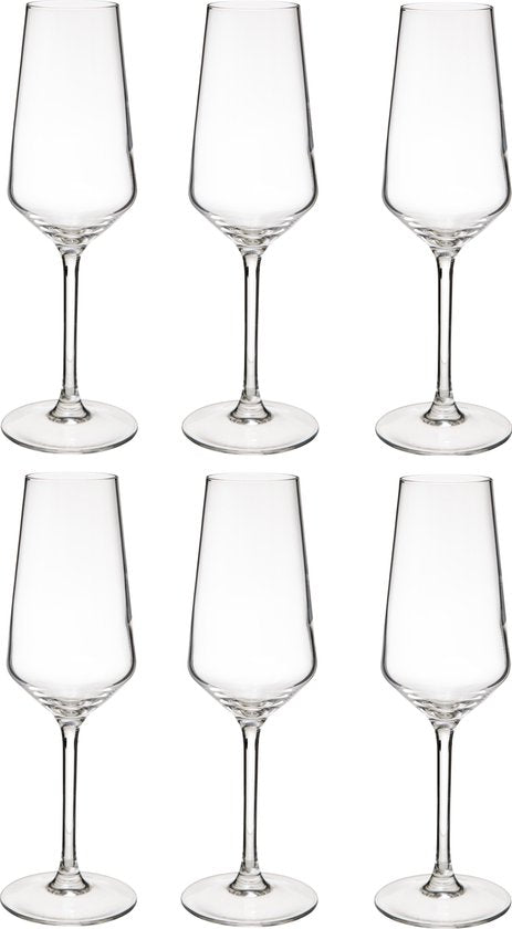 Champagneglazen Kailua Flutes set van 6 stuks inhoud 23 cl