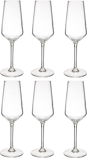 Champagneglazen Kailua Flutes set van 6 stuks inhoud 23 cl