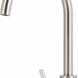 Luzzo® Iseo Mengkraan Wastafel – Brushed zilver – Moderne Badkamerkraan