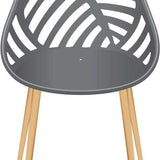Home Deco Factory Almeria 4 stuks Comfortabele tuinstoelen - Grijs