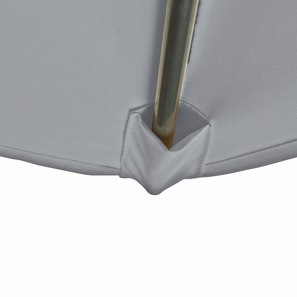 Kopu® Bilbao Parasol Rechthoekig 150x250 cm met Knikarm - Lichtgrijs