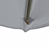 Kopu® Bilbao Parasolset Rechthoekig 150x250 cm met Hoes en Voet - Lichtgrijs