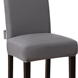 Stoelhoezen - Eetkamerstoel Hoes - 6 Stuks - Grijs - Bescherm stijlvol je stoelen - Eetkamerstoel Hoes Stretch