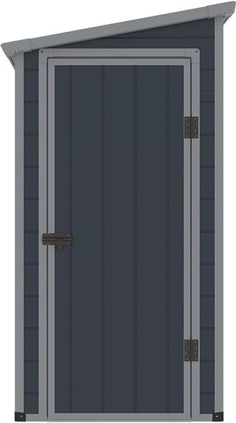 Westmann Kunststof Aanbouw Tuinschuur Hortus L -248x134x194cm - Grijs