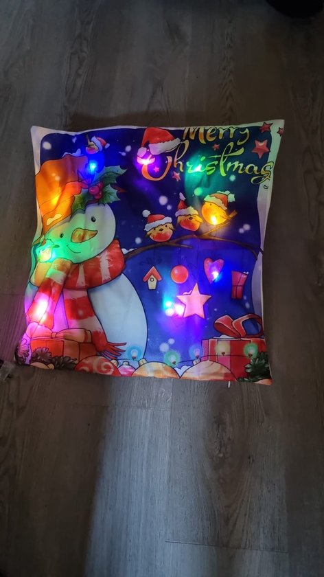 Mar's Art - Kerst - Kussenhoes Kerst - Kerst Kussen met - Verlichting