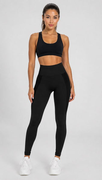 SparkNine Smoothlift sportlegging dames - S - zwart - naadloos - tummy control - scrunch - squatproof - zacht & comfortabel
