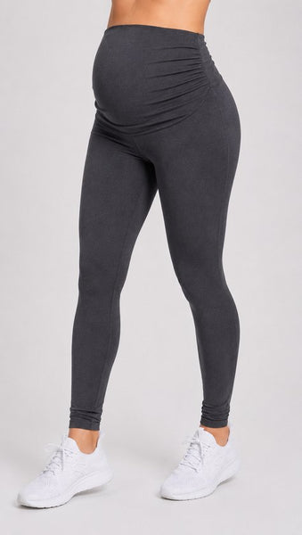 SparkNine Mamamove maternity legging - S - grijs - zachte stof - comfortabel & ondersteunend - rekbaar - zwangerschapslegging