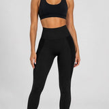 SparkNine Smoothlift sportlegging dames - M - zwart - naadloos - tummy control - scrunch - squatproof - zacht & comfortabel