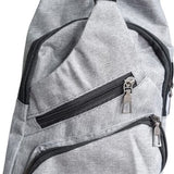 Sasemy - Borsttas Sling Bag Voor Heren - Sling Bag - 3 rits-vakken - Dames - Heren - Grijs #7 - 30 x 16 x 6 - Slingbag - Sbag - Schoudertas - Rugzak - Crossbody bag - Vaderdag Cadeau - Verjaardag Cadeau - Sinterklaas Cadeau - Kerst Cadeau