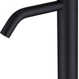 Luzzo® Serru - Messing Wastafelkraan Hoog Diamondgrip - Mat Zwart