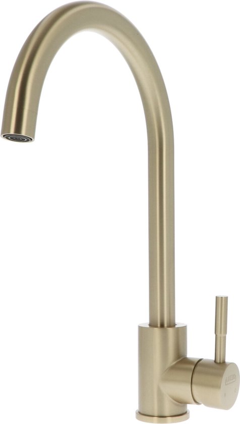 Luzzo® Iseo Mengkraan Wastafel – Brushed Gold – Moderne Badkamerkraan