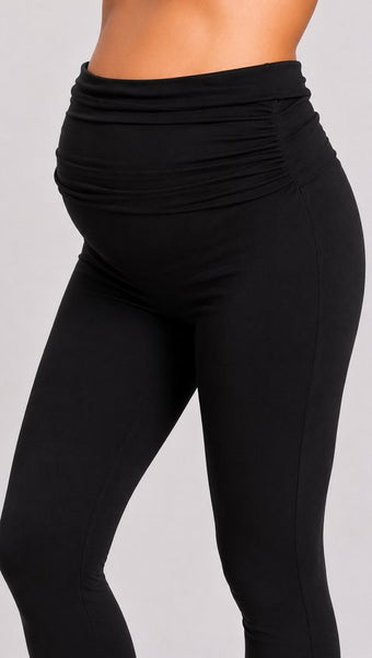 SparkNine Mamamove maternity legging - XL - zwart - zachte stof - comfortabel & ondersteunend - rekbaar - zwangerschapslegging