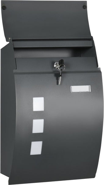 4goodz Wandbrievenbus met Slot - Antraciet